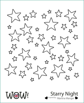 WOW! Stencil - Starry Night (by Martina Manger)